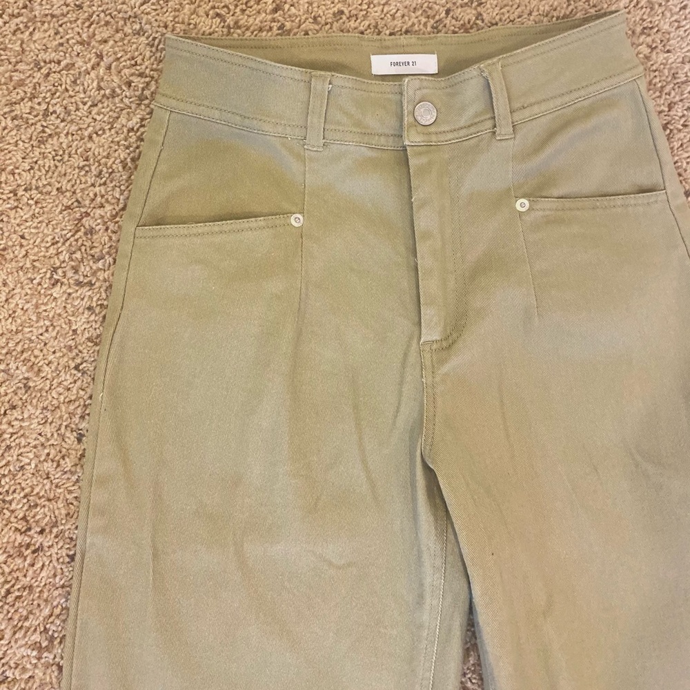 Forever 21 Green Flare Pants